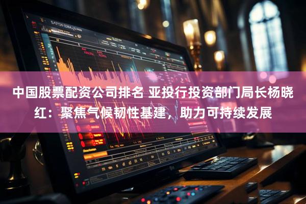 中国股票配资公司排名 亚投行投资部门局长杨晓红：聚焦气候韧性基建，助力可持续发展